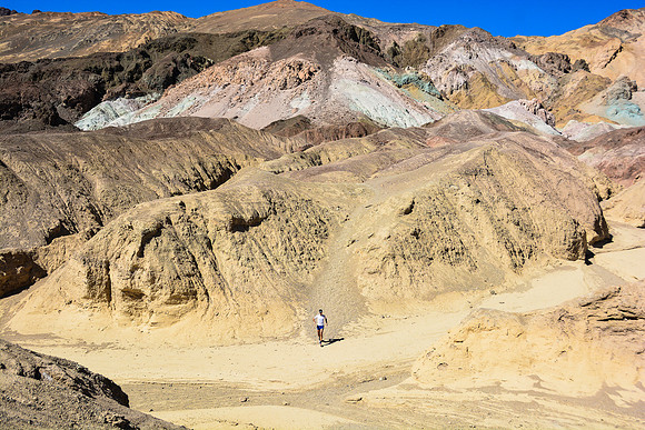 Running in Death Valley National Park, California, USA