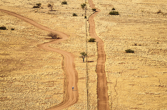 Running in Namib Desert, NAMIBIA